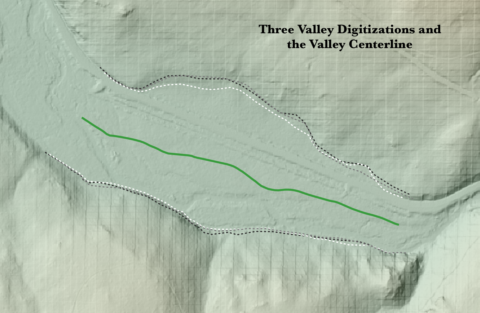 Valley Outlines and Centerline Map